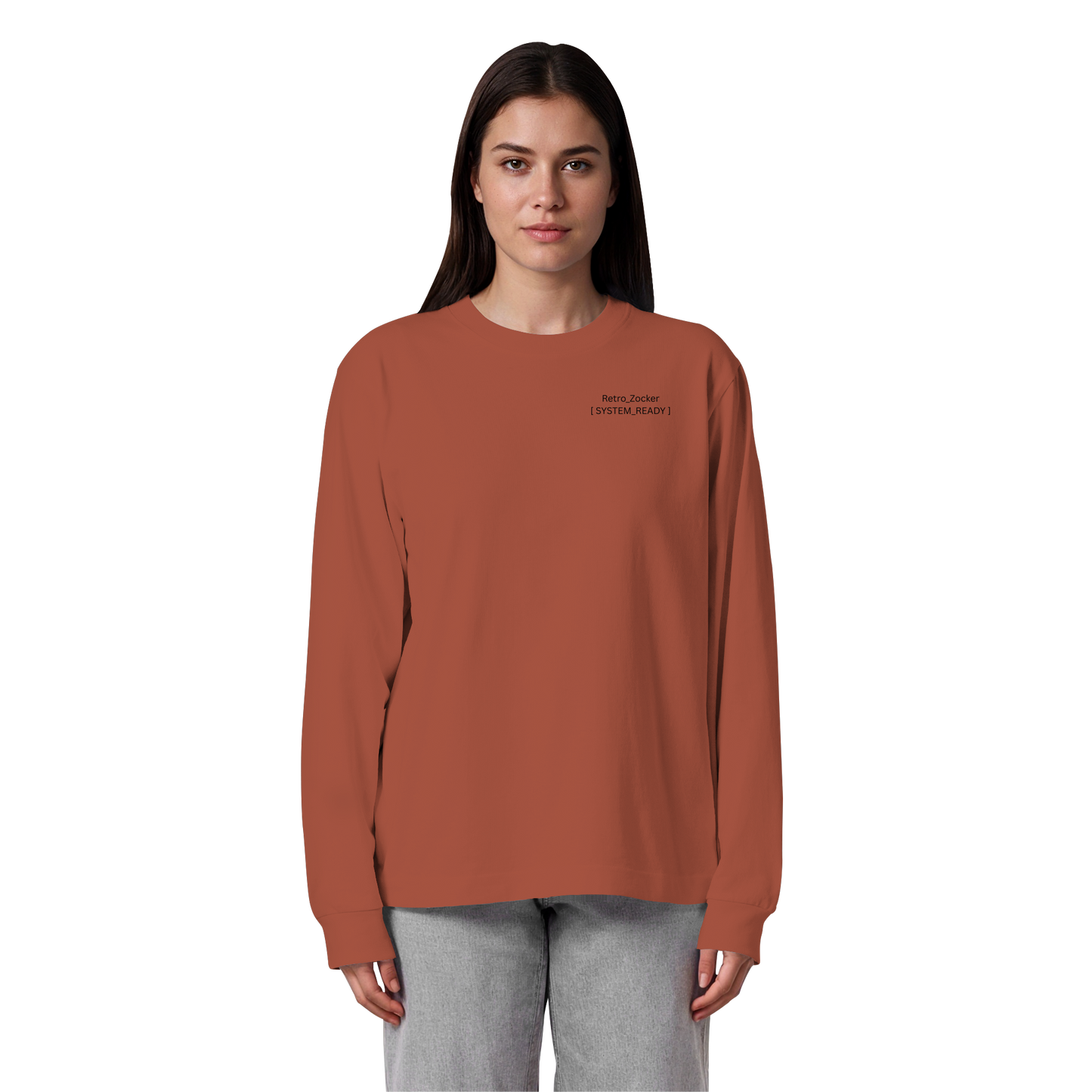 The System_Ready Oversized Longsleeve – Organic Heavy Cotton - Organic Heavy Oversized Longsleeve T-Shirt
