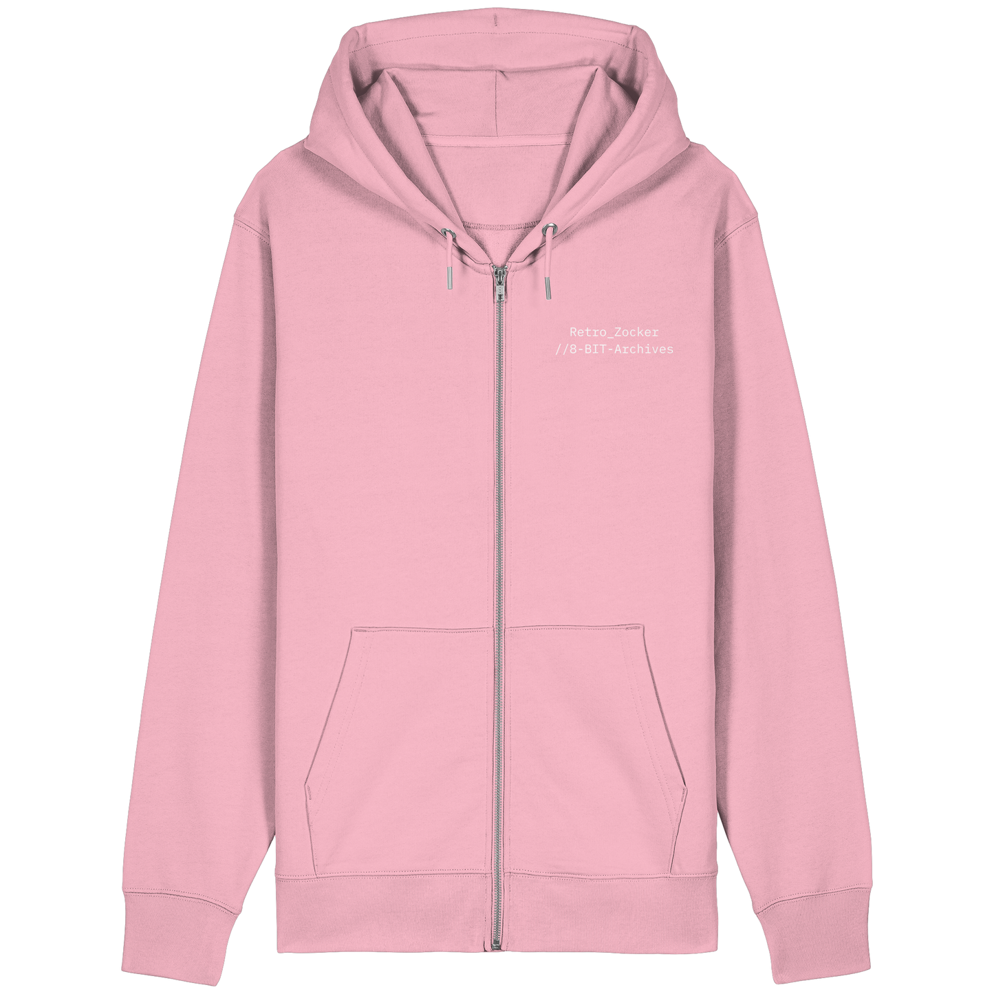 „Retro Zocker“ Mono – Organic Relaxed Zipper | Backprint Edition - Organic Relaxed Zipper