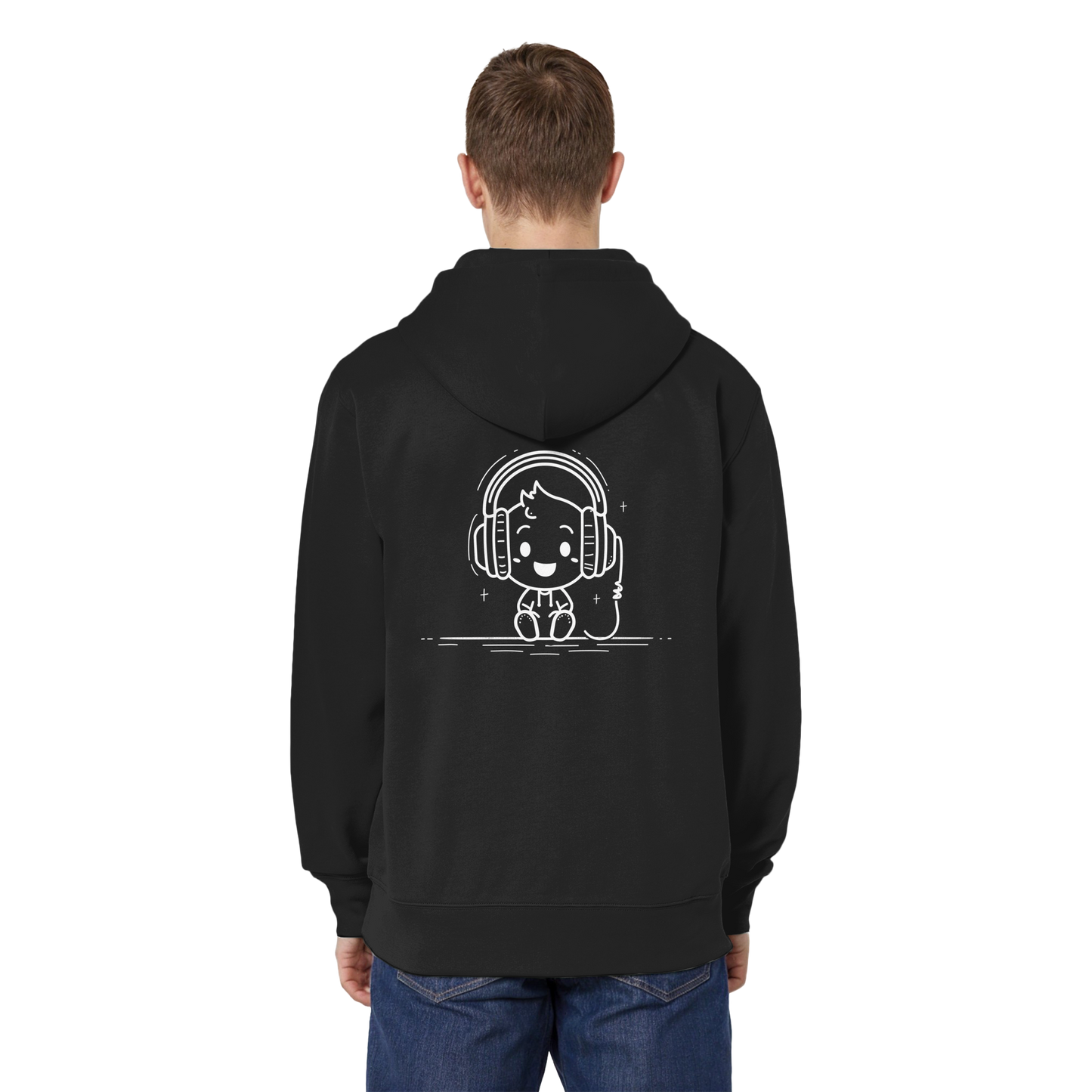 „Mono“ Lofi-Kopfhörer – Organic Relaxed Zipper | Backprint Edition - Organic Relaxed Zipper