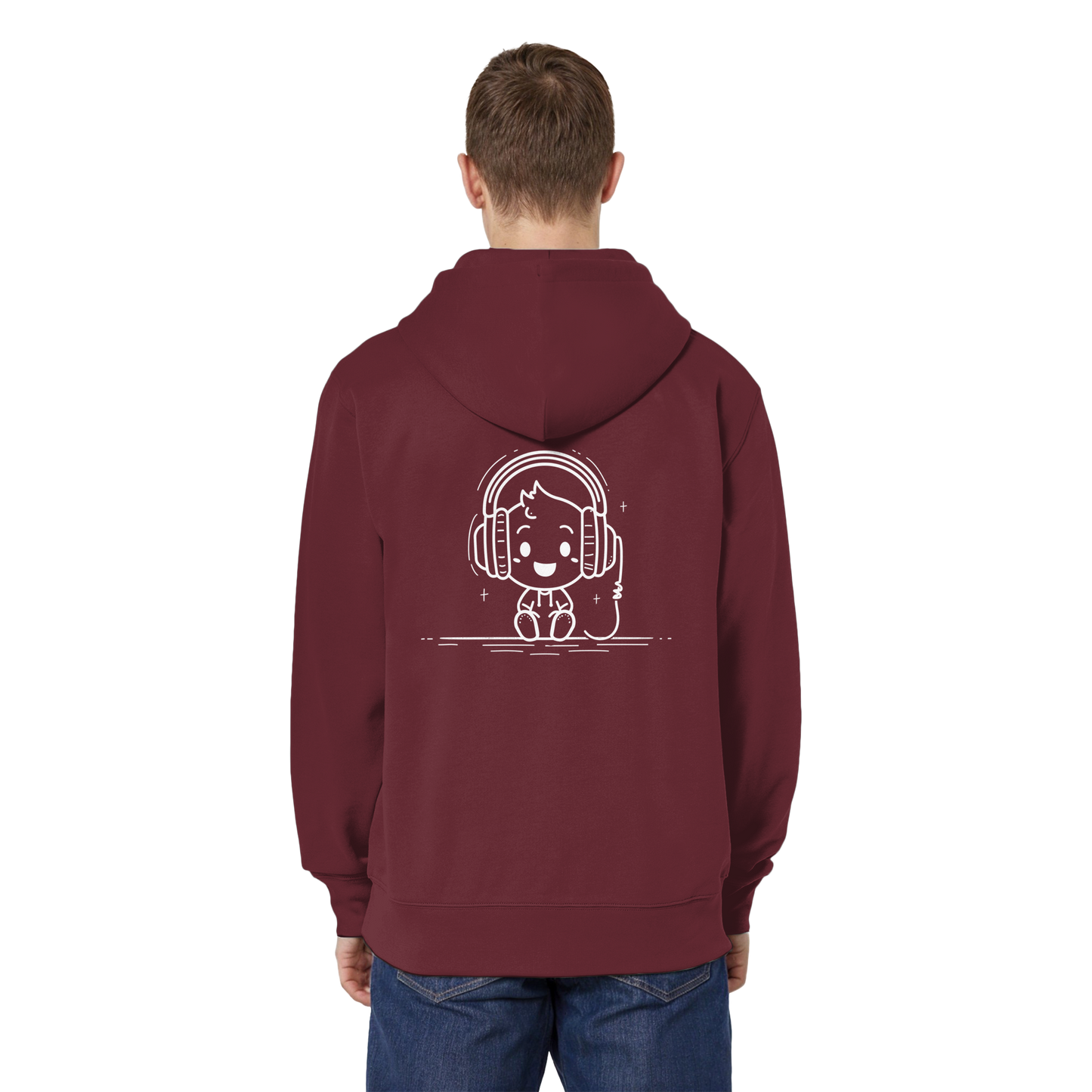 „Mono“ Lofi-Kopfhörer – Organic Relaxed Zipper | Backprint Edition - Organic Relaxed Zipper