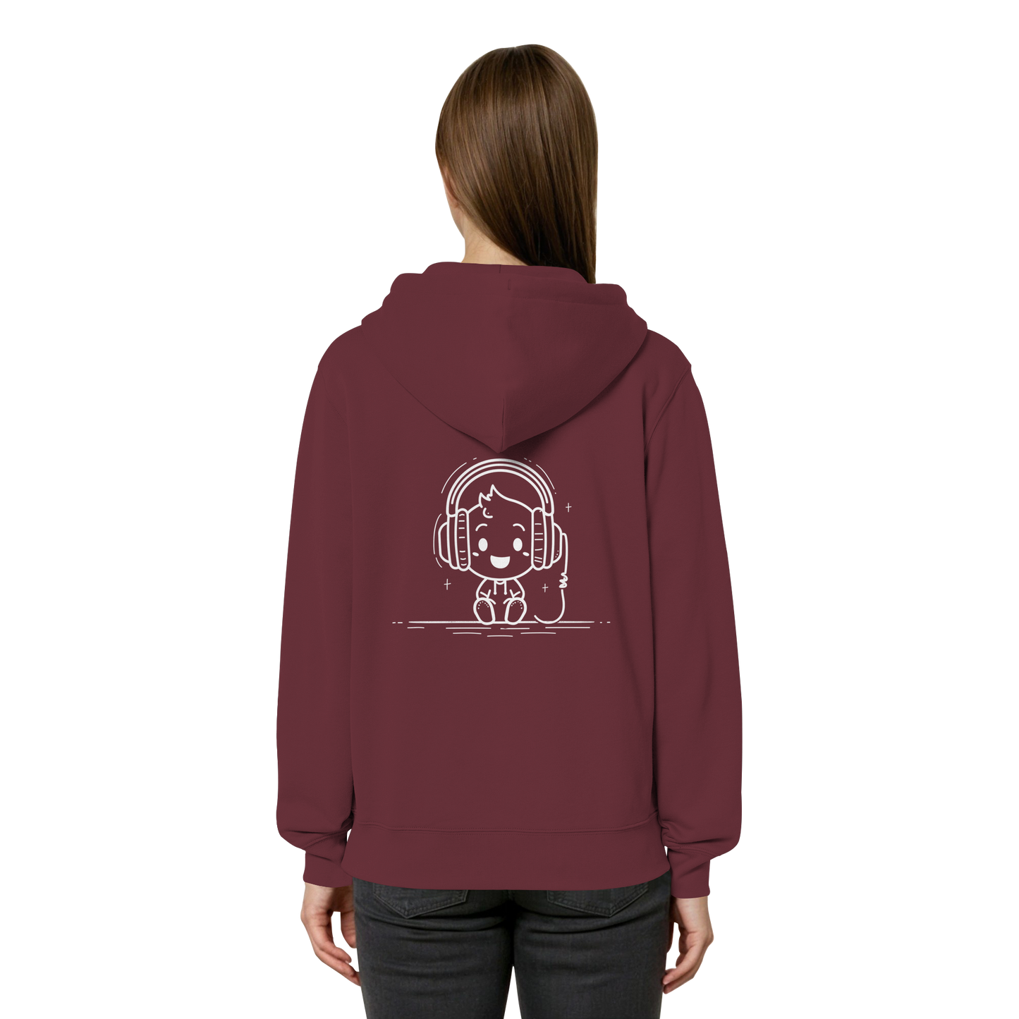„Mono“ Lofi-Kopfhörer – Organic Relaxed Zipper | Backprint Edition - Organic Relaxed Zipper