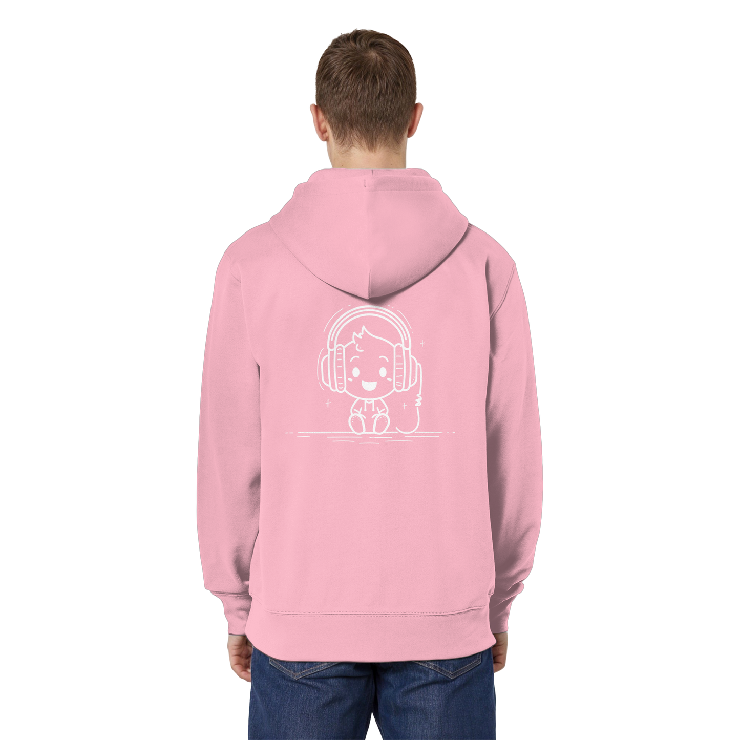 „Retro Zocker“ Mono – Organic Relaxed Zipper | Backprint Edition - Organic Relaxed Zipper