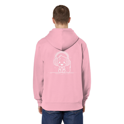 "Retro_Zocker[System_Ready]"Mono Lofi-Kopfhörer – Organic Relaxed Zipper | Backprint Edition