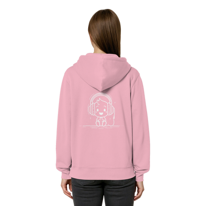 "Retro_Zocker[System_Ready]"Mono Lofi-Kopfhörer – Organic Relaxed Zipper | Backprint Edition
