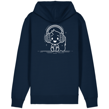 "Retro_Zocker[System_Ready]"Mono Lofi-Kopfhörer – Organic Relaxed Zipper | Backprint Edition