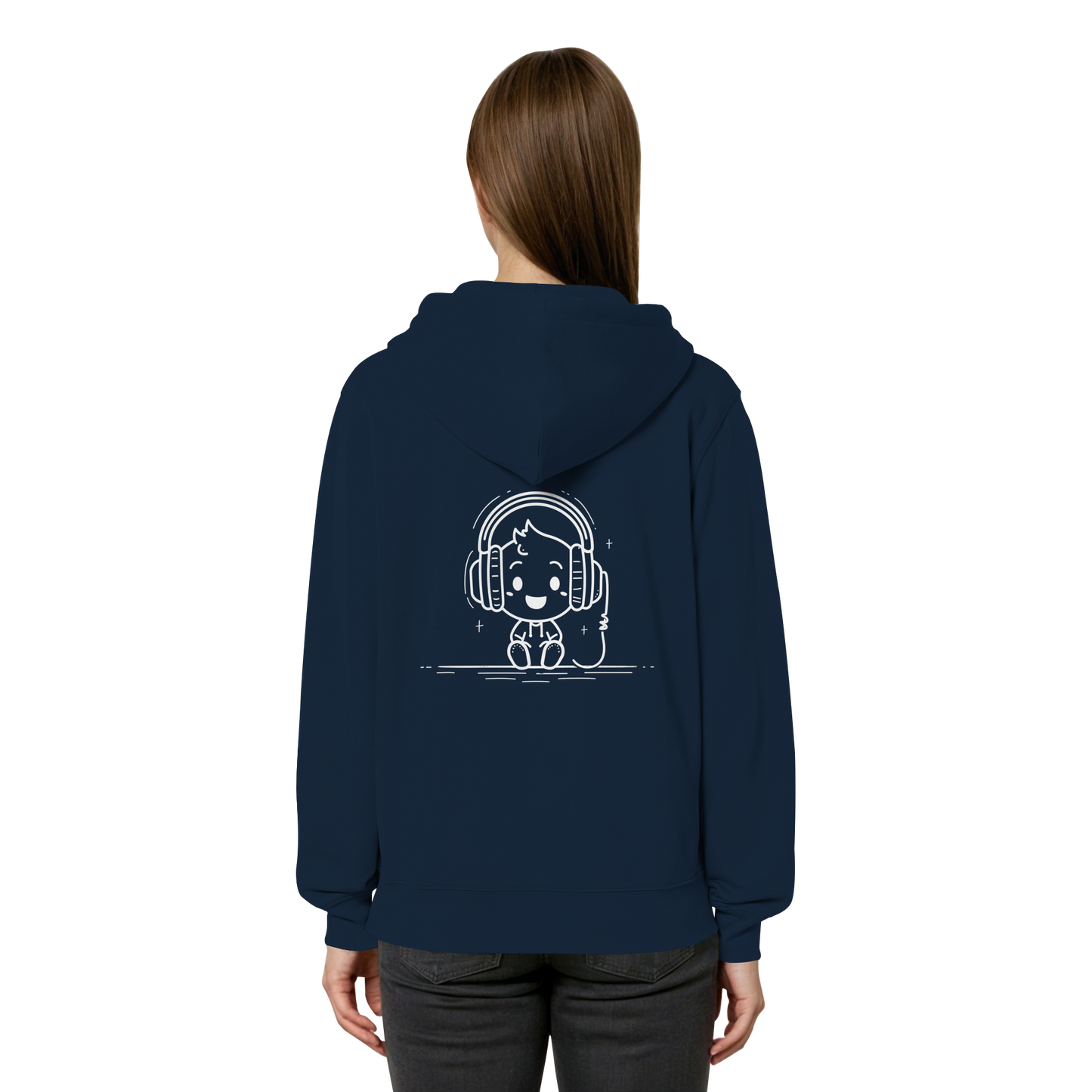 „Mono“ Lofi-Kopfhörer – Organic Relaxed Zipper | Backprint Edition - Organic Relaxed Zipper