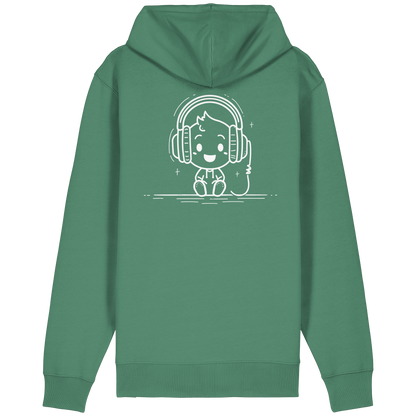 "Retro_Zocker[System_Ready]"Mono Lofi-Kopfhörer – Organic Relaxed Zipper | Backprint Edition