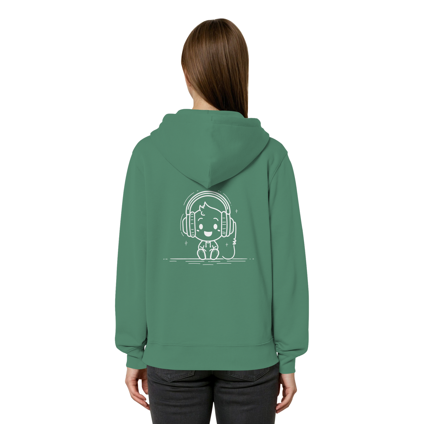 „Retro Zocker“ Mono – Organic Relaxed Zipper | Backprint Edition - Organic Relaxed Zipper