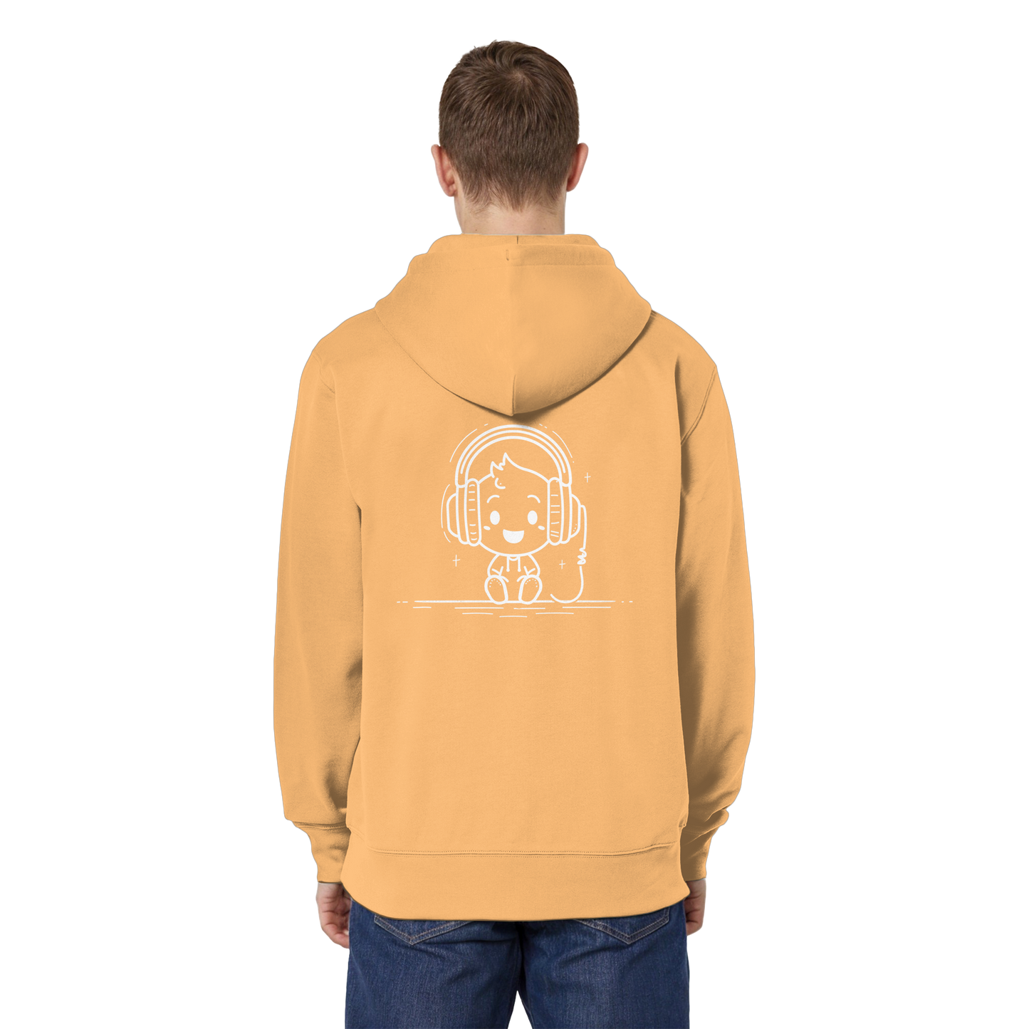 „Retro Zocker“ Mono – Organic Relaxed Zipper | Backprint Edition - Organic Relaxed Zipper