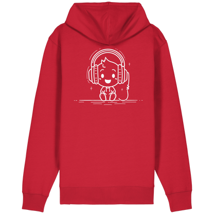 "Retro_Zocker[System_Ready]"Mono Lofi-Kopfhörer – Organic Relaxed Zipper | Backprint Edition