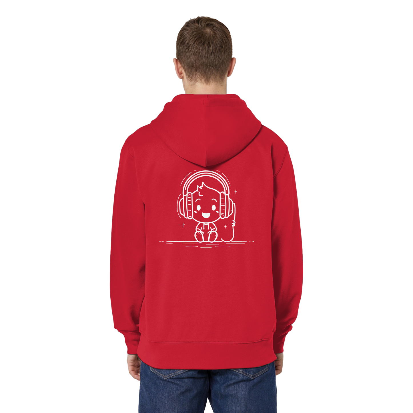 „Mono“ Lofi-Kopfhörer – Organic Relaxed Zipper | Backprint Edition - Organic Relaxed Zipper