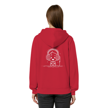 "Retro_Zocker[System_Ready]"Mono Lofi-Kopfhörer – Organic Relaxed Zipper | Backprint Edition