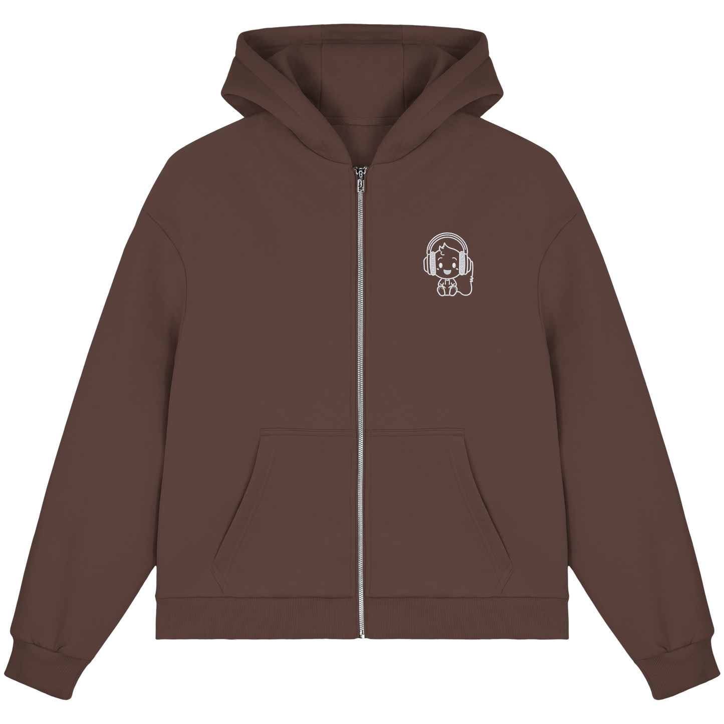 "Sound On" Boxcut Zip-Hoodie - Fluffy Boxcut Zipper