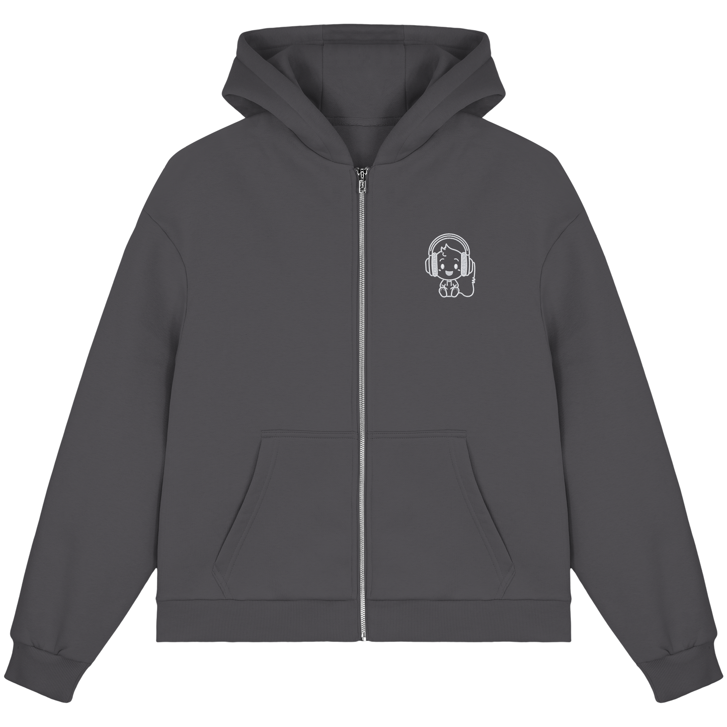 "Sound On" Boxcut Zip-Hoodie - Fluffy Boxcut Zipper