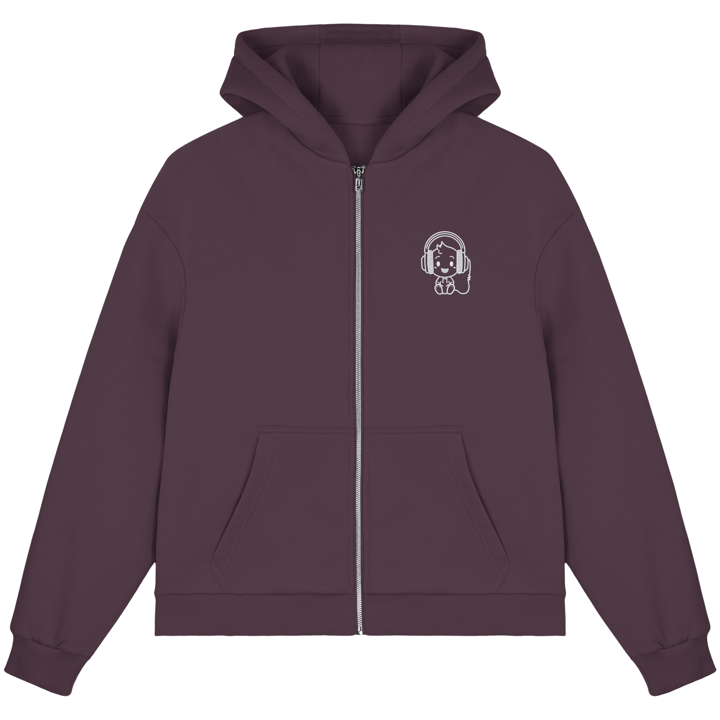 "Sound On" Boxcut Zip-Hoodie - Fluffy Boxcut Zipper