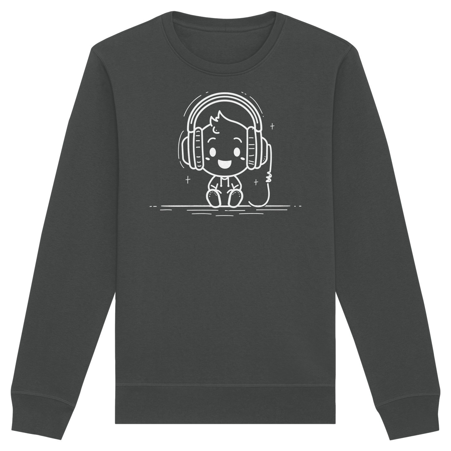 „Mono“ Lofi-Kopfhörer – Premium Bio-Sweatshirt - Organic Basic Unisex Sweatshirt