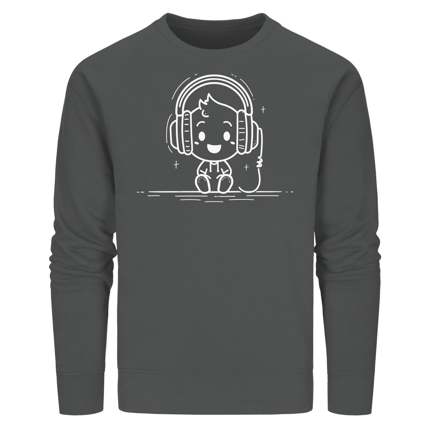 „Mono“ Lofi-Kopfhörer – Premium Bio-Sweatshirt - Organic Basic Unisex Sweatshirt