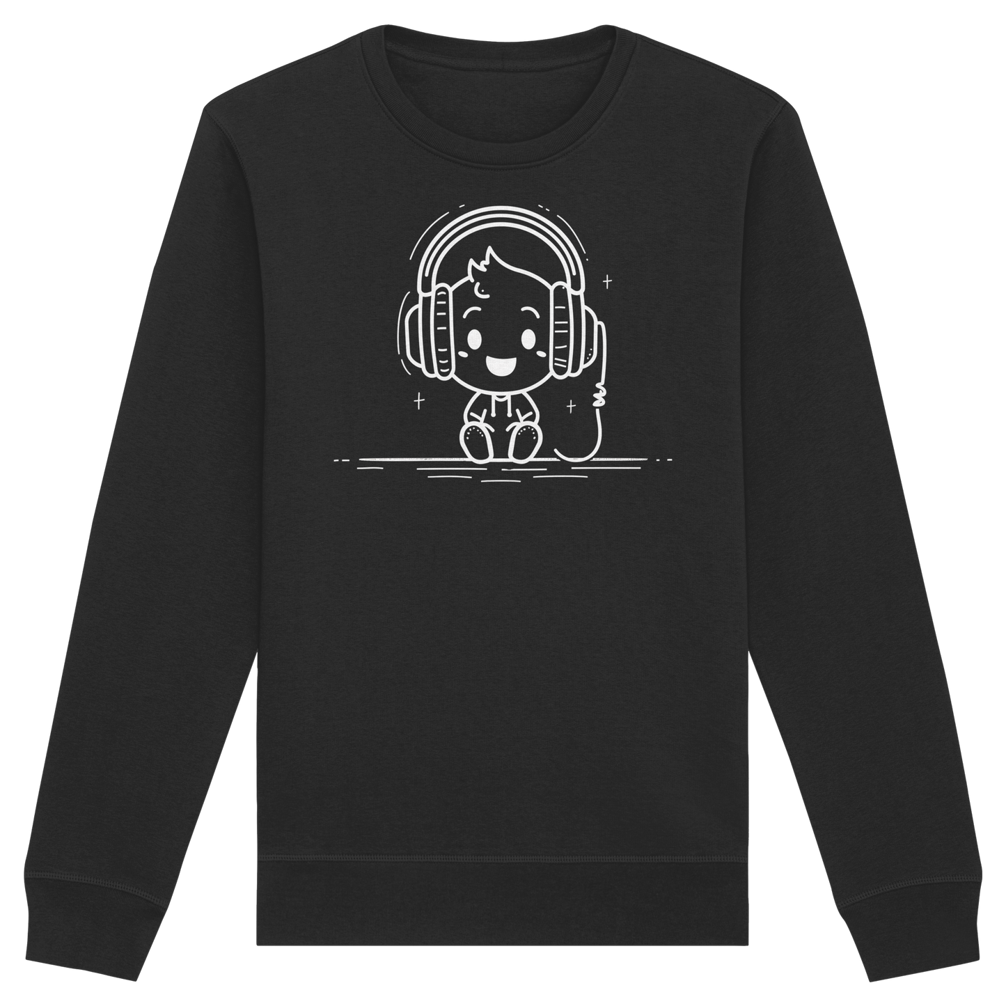 „Mono“ Lofi-Kopfhörer – Premium Bio-Sweatshirt - Organic Basic Unisex Sweatshirt