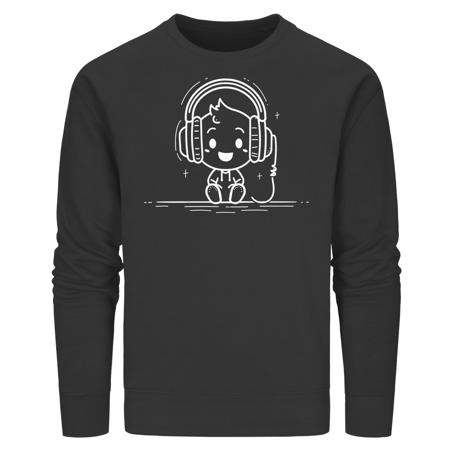 „Mono“ Lofi-Kopfhörer – Premium Bio-Sweatshirt - Organic Basic Unisex Sweatshirt
