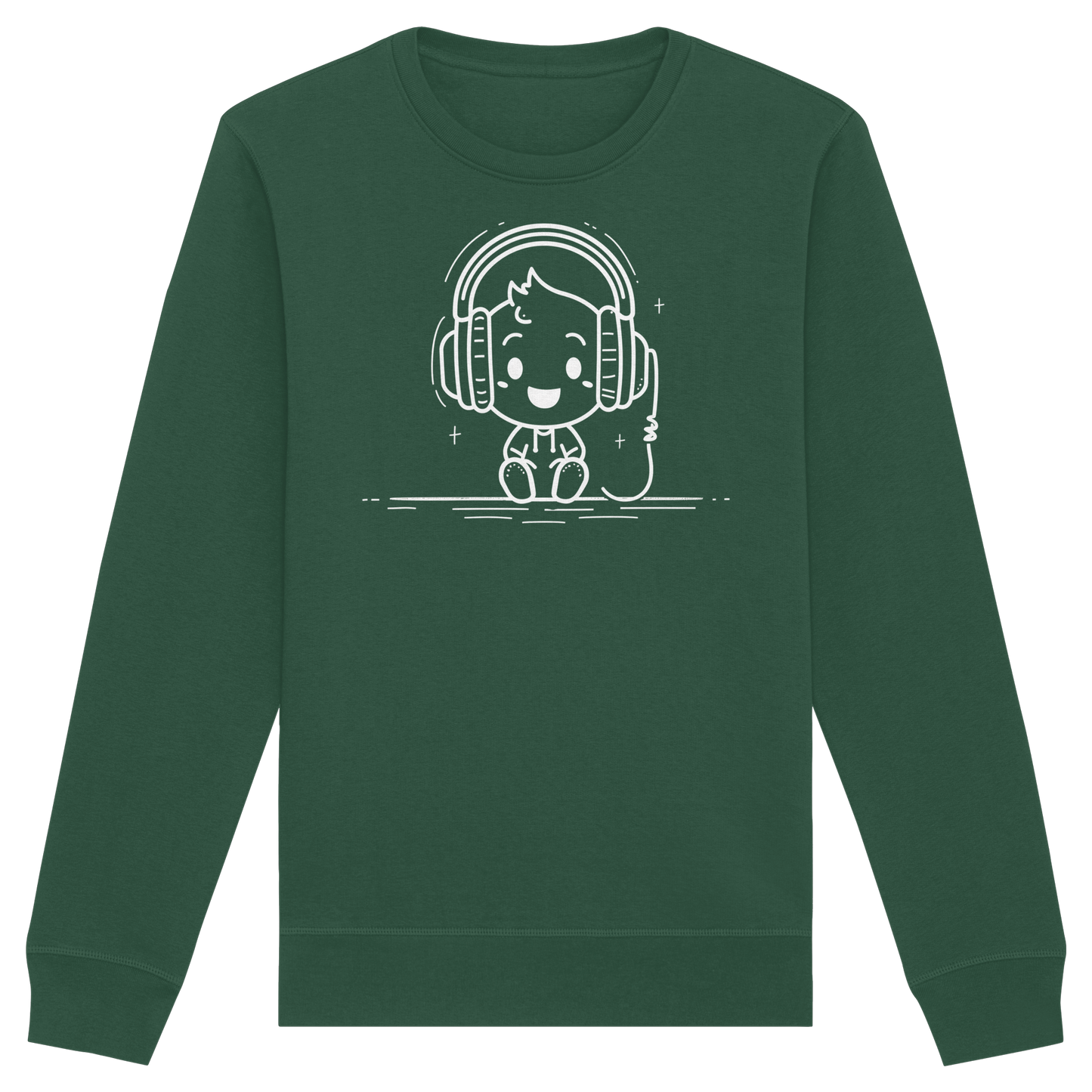 „Mono“ Lofi-Kopfhörer – Premium Bio-Sweatshirt - Organic Basic Unisex Sweatshirt
