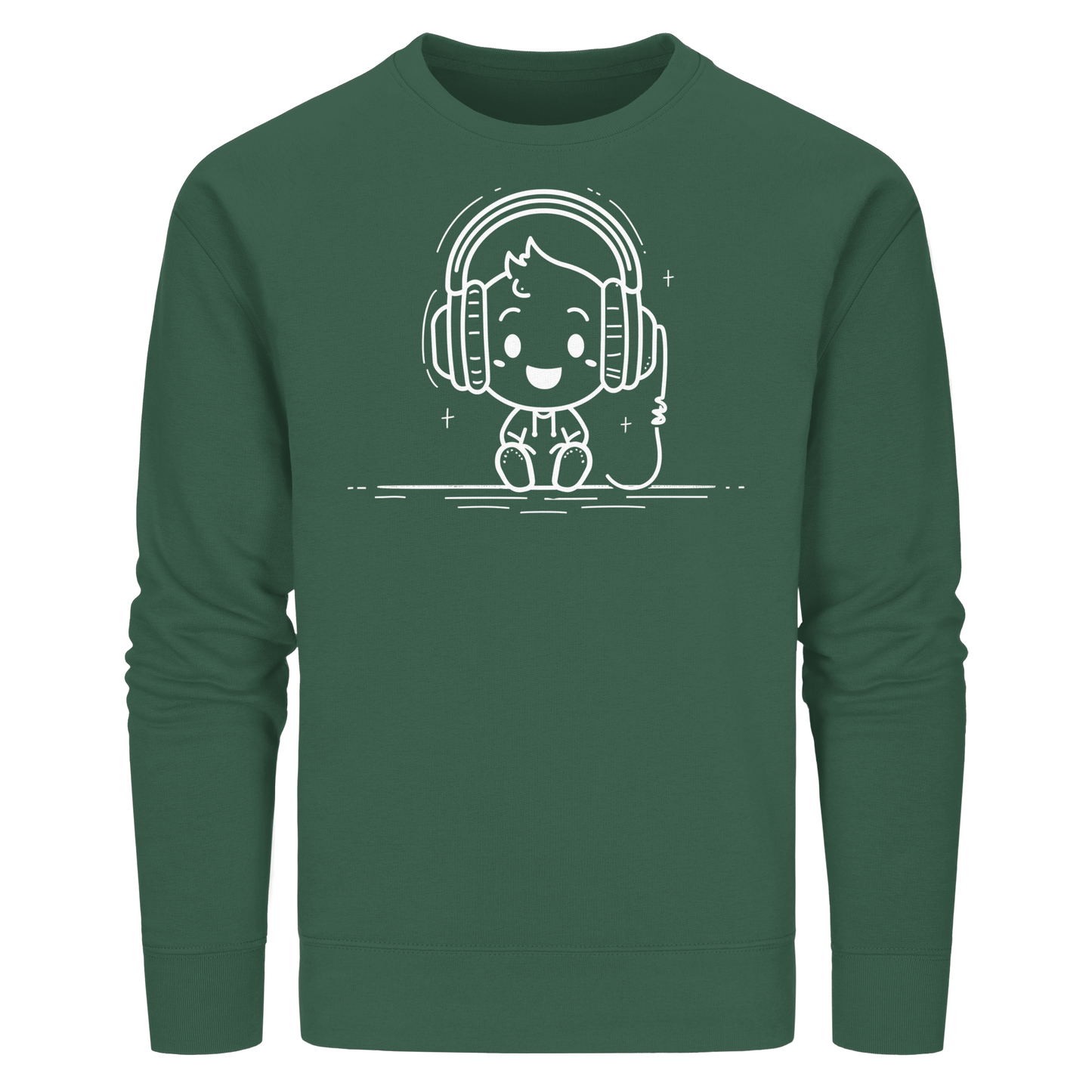 „Mono“ Lofi-Kopfhörer – Premium Bio-Sweatshirt - Organic Basic Unisex Sweatshirt