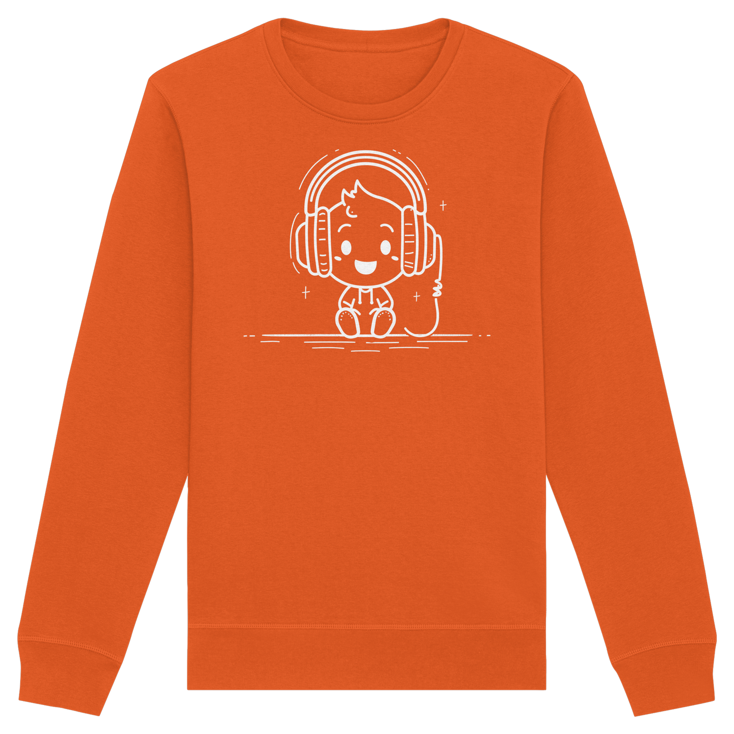 „Mono“ Lofi-Kopfhörer – Premium Bio-Sweatshirt - Organic Basic Unisex Sweatshirt