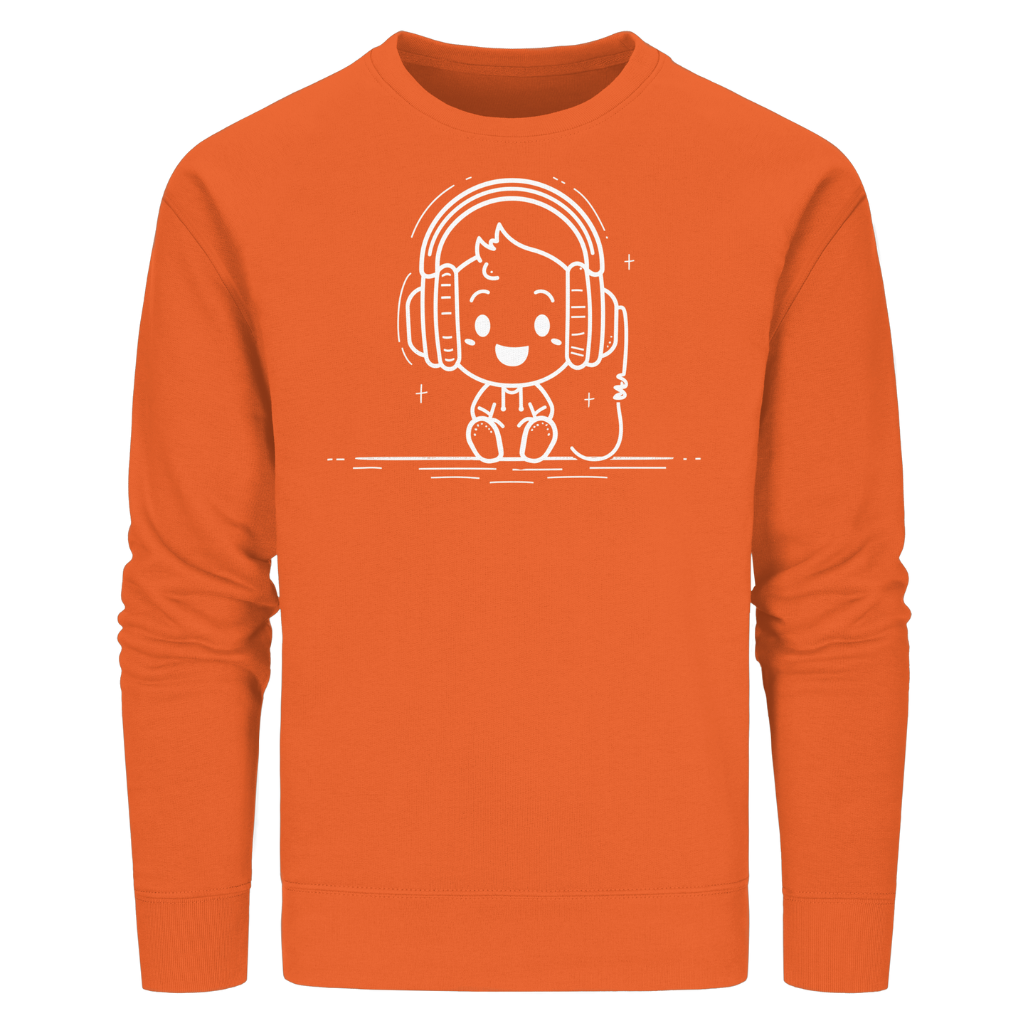 „Mono“ Lofi-Kopfhörer – Premium Bio-Sweatshirt - Organic Basic Unisex Sweatshirt