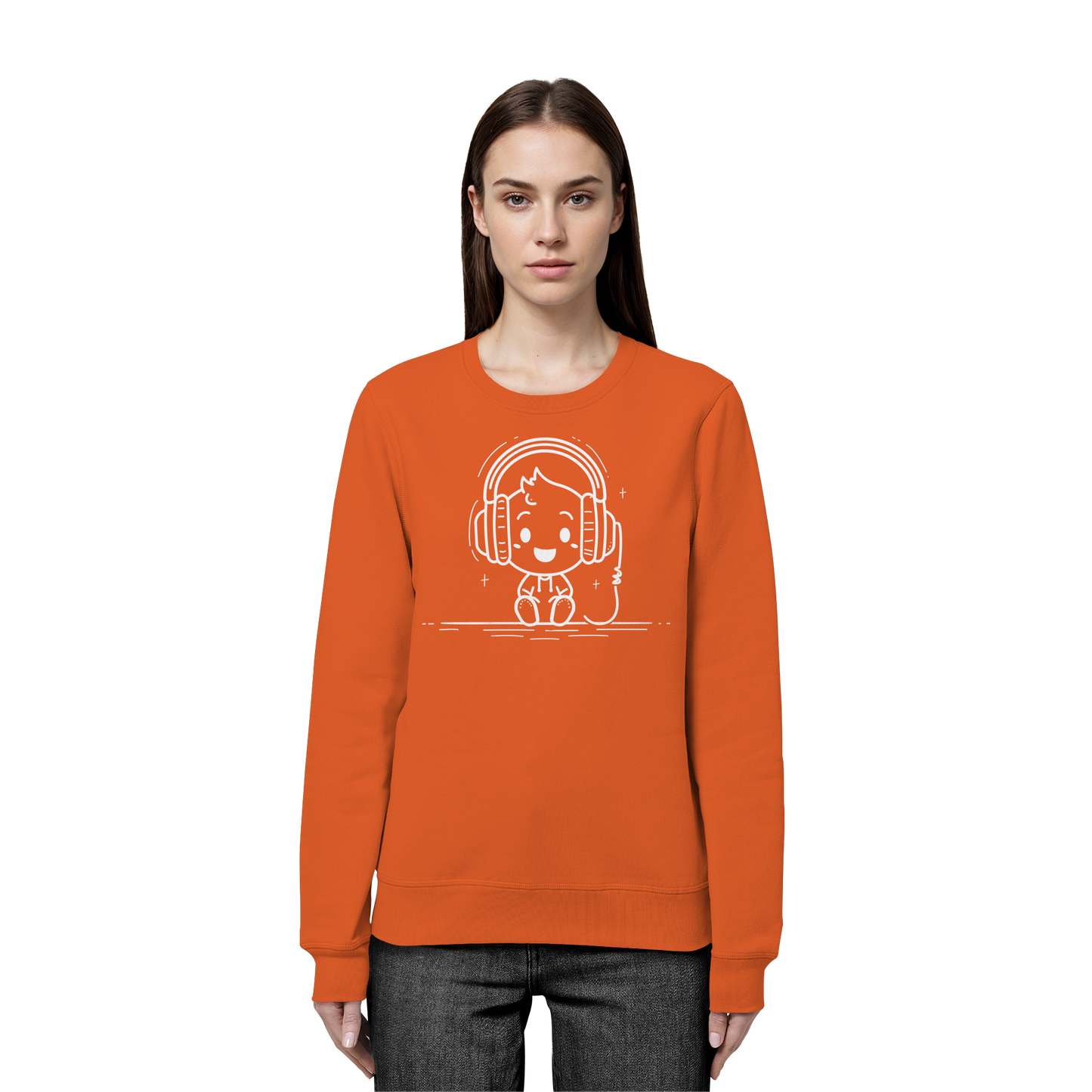 „Mono“ Lofi-Kopfhörer – Premium Bio-Sweatshirt - Organic Basic Unisex Sweatshirt