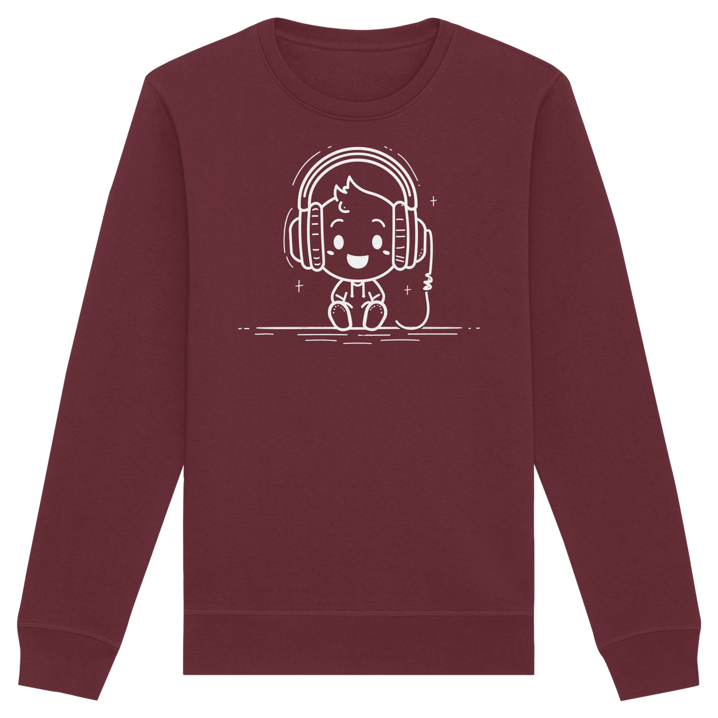 „Mono“ Lofi-Kopfhörer – Premium Bio-Sweatshirt - Organic Basic Unisex Sweatshirt