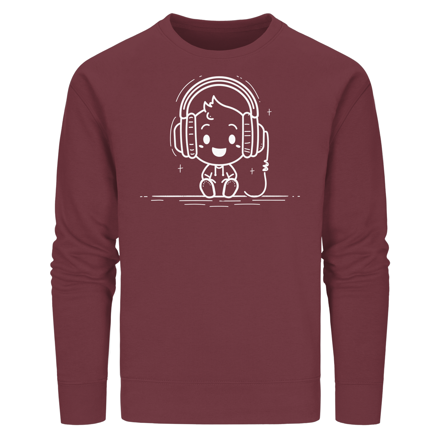 „Mono“ Lofi-Kopfhörer – Premium Bio-Sweatshirt - Organic Basic Unisex Sweatshirt