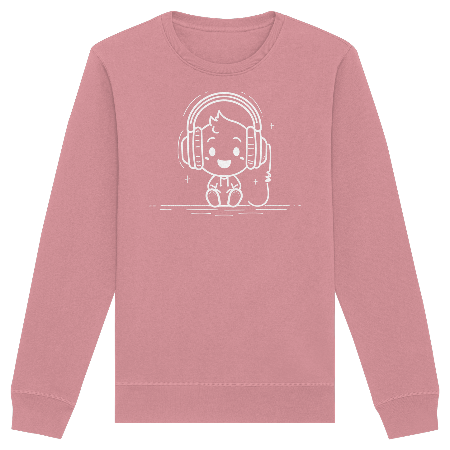 „Mono“ Lofi-Kopfhörer – Premium Bio-Sweatshirt - Organic Basic Unisex Sweatshirt