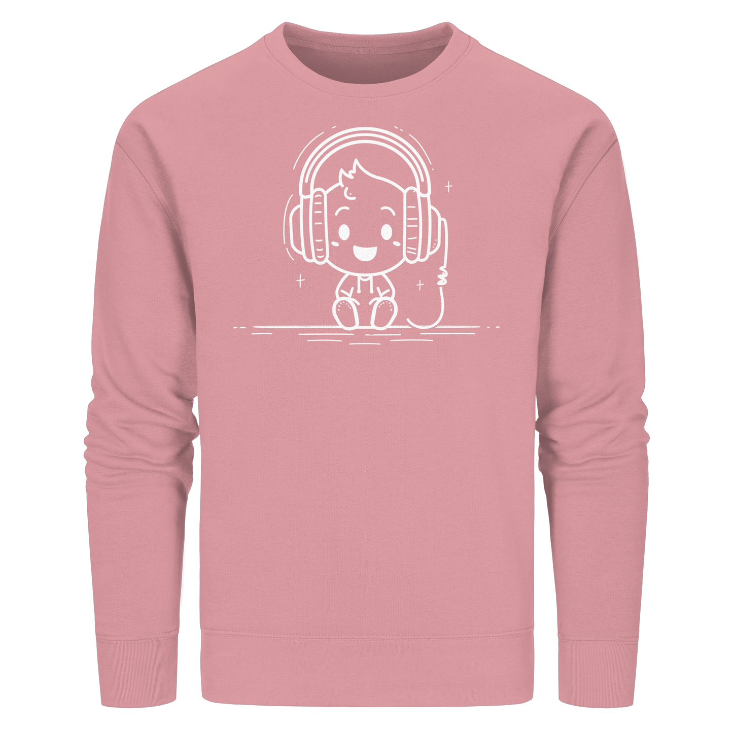 „Mono“ Lofi-Kopfhörer – Premium Bio-Sweatshirt - Organic Basic Unisex Sweatshirt