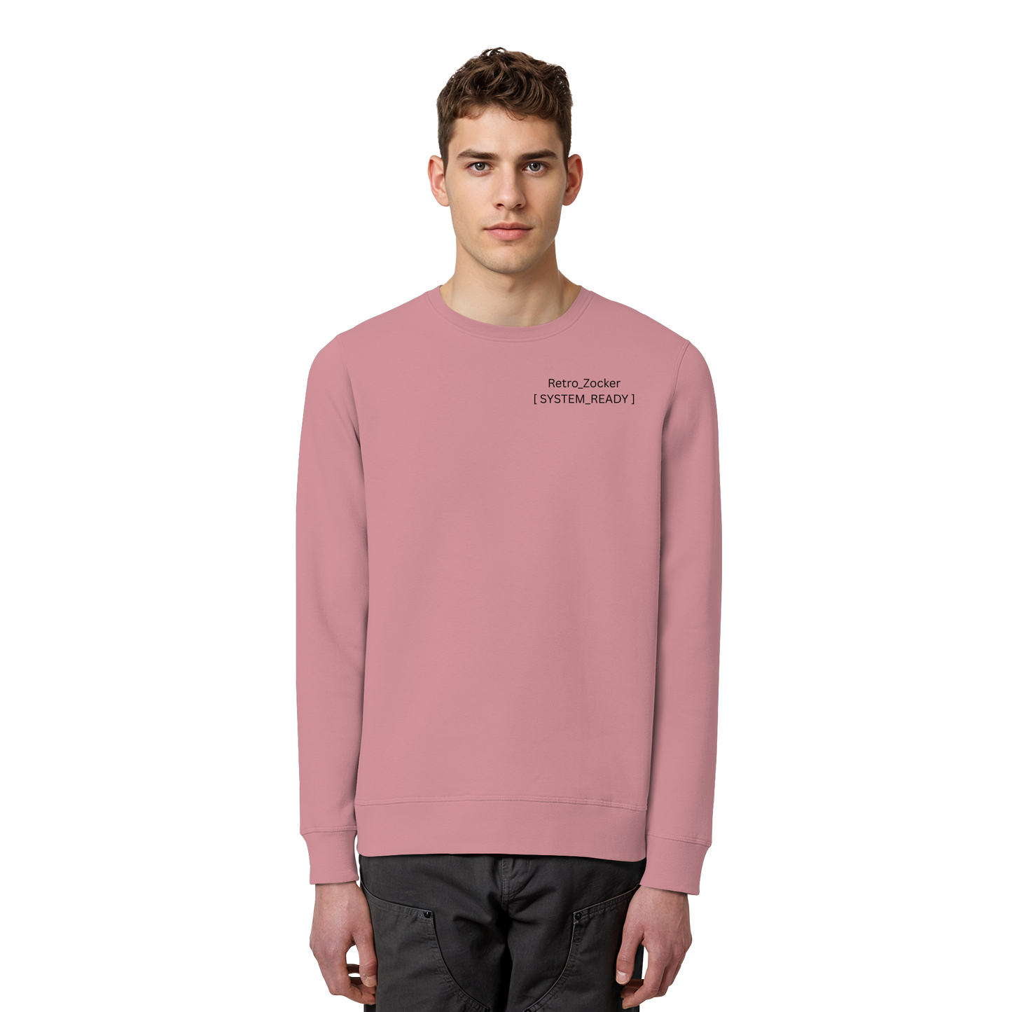 „Retro_Zocker“ [ System_Ready ] Premium Bio-Sweatshirt - Organic Basic Unisex Sweatshirt