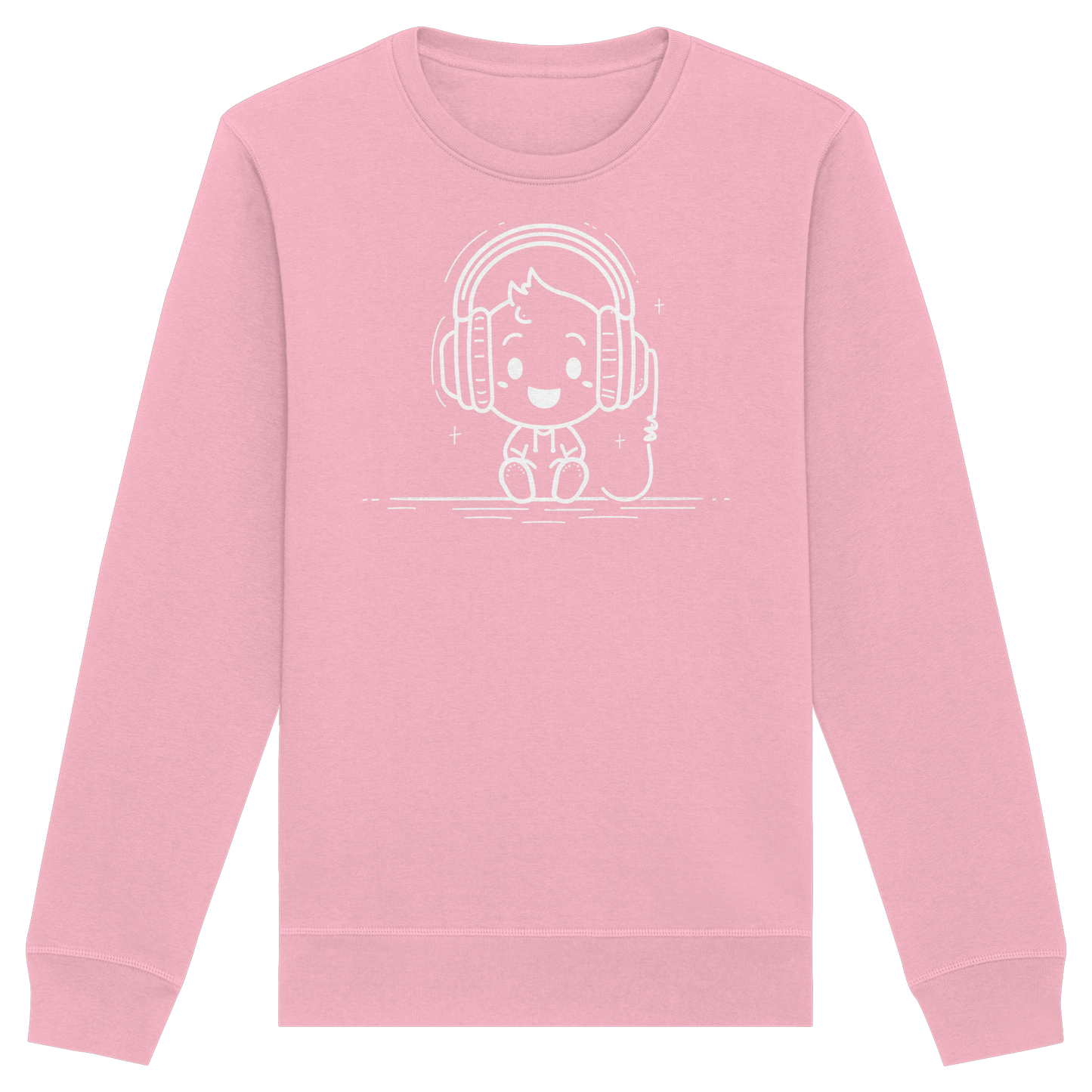 „Mono“ Lofi-Kopfhörer – Premium Bio-Sweatshirt - Organic Basic Unisex Sweatshirt