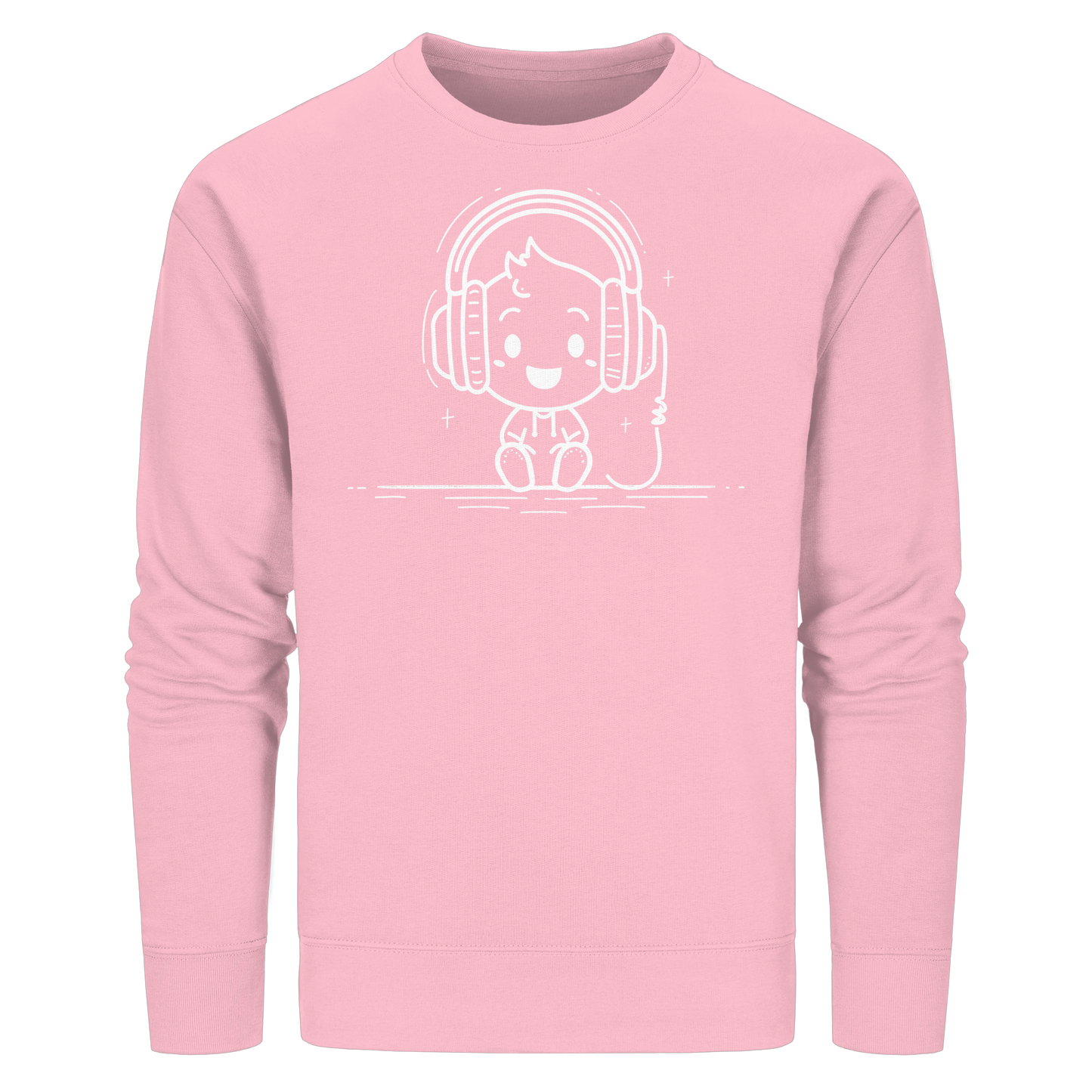 „Mono“ Lofi-Kopfhörer – Premium Bio-Sweatshirt - Organic Basic Unisex Sweatshirt