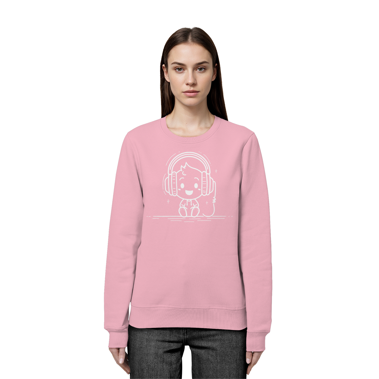 „Mono“ Lofi-Kopfhörer – Premium Bio-Sweatshirt - Organic Basic Unisex Sweatshirt