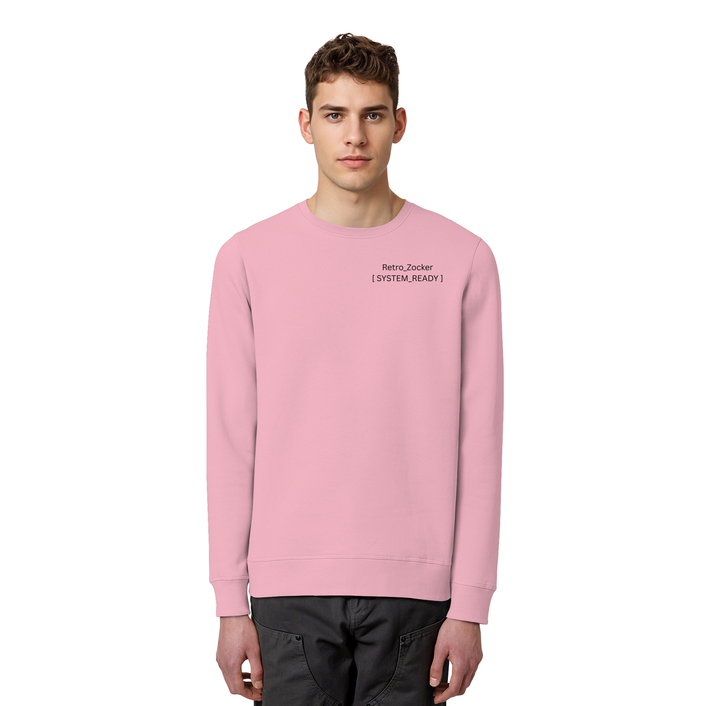 „Retro_Zocker“ [ System_Ready ] Premium Bio-Sweatshirt - Organic Basic Unisex Sweatshirt
