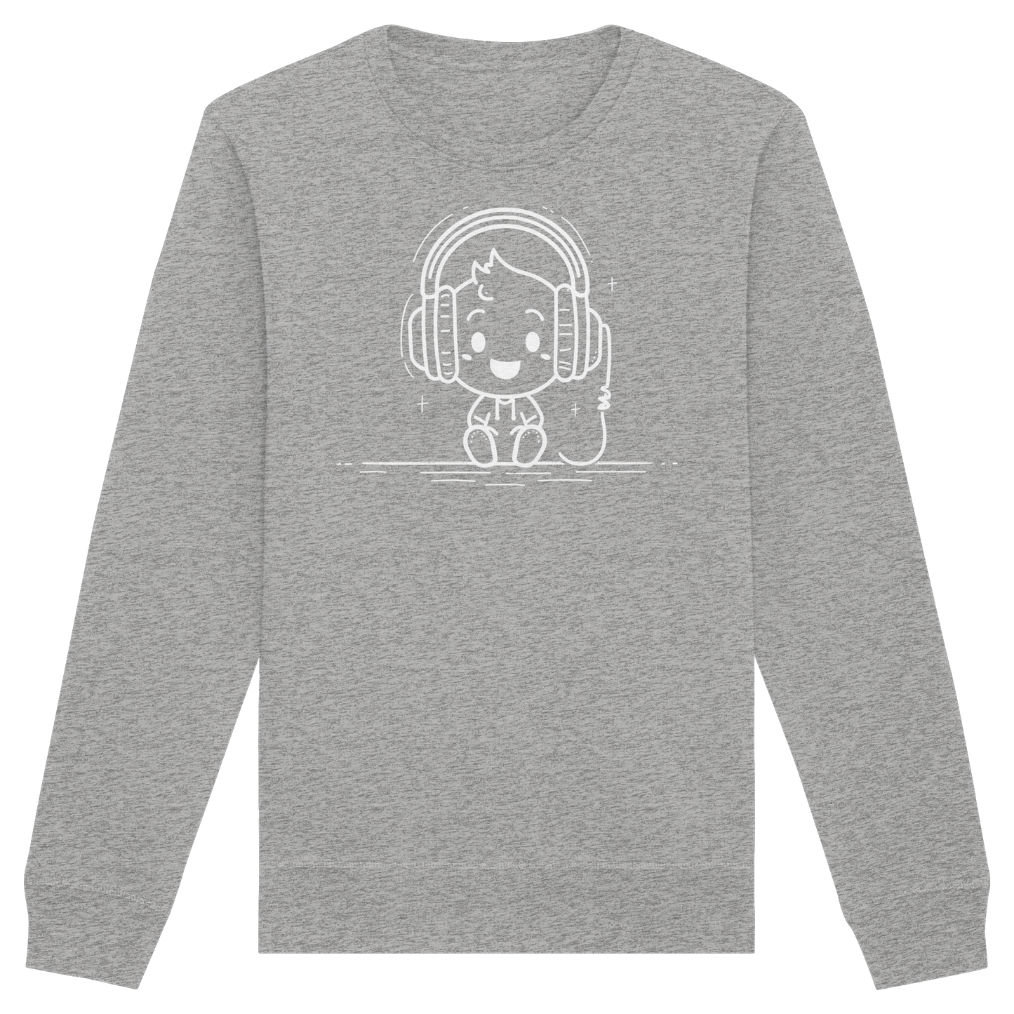 „Mono“ Lofi-Kopfhörer – Premium Bio-Sweatshirt - Organic Basic Unisex Sweatshirt