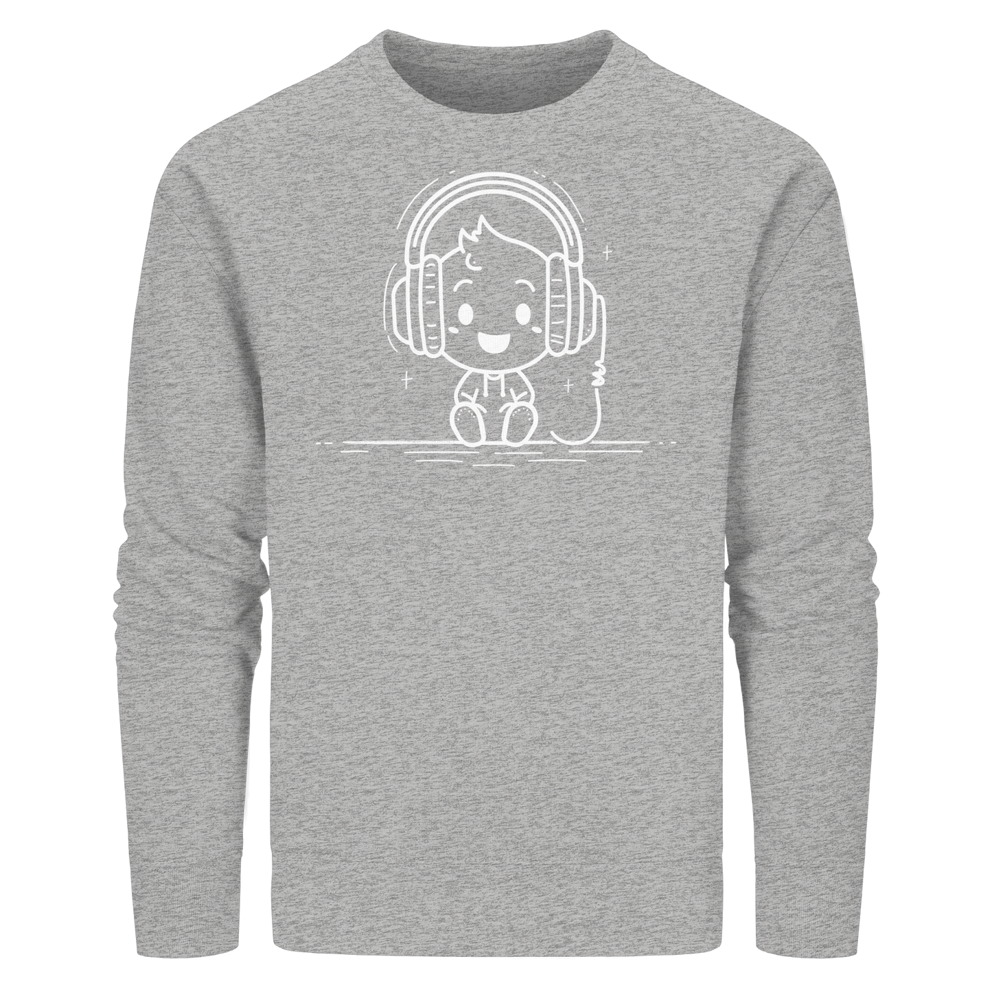 „Mono“ Lofi-Kopfhörer – Premium Bio-Sweatshirt - Organic Basic Unisex Sweatshirt