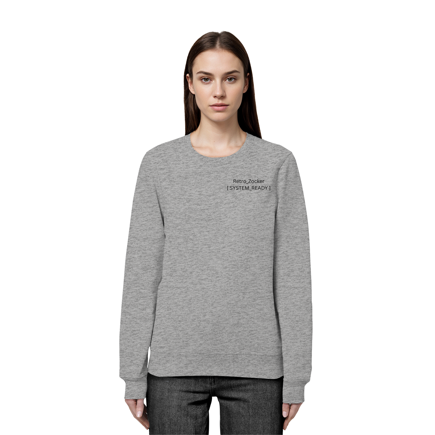 „Retro_Zocker“ [ System_Ready ] Premium Bio-Sweatshirt - Organic Basic Unisex Sweatshirt