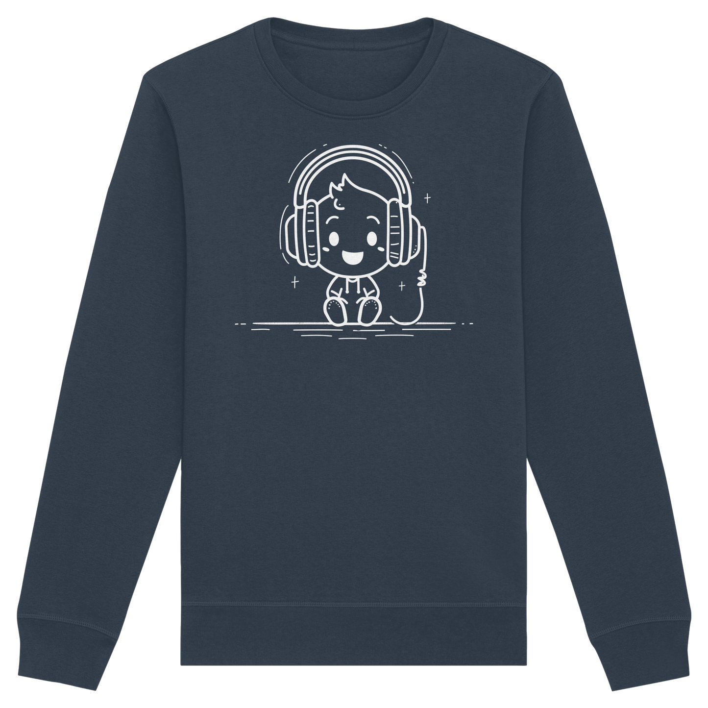 „Mono“ Lofi-Kopfhörer – Premium Bio-Sweatshirt - Organic Basic Unisex Sweatshirt