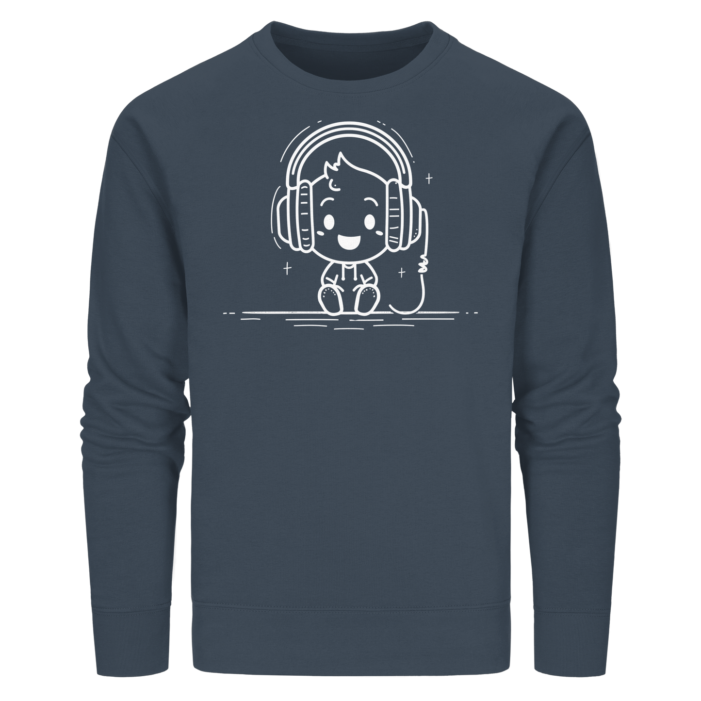 „Mono“ Lofi-Kopfhörer – Premium Bio-Sweatshirt - Organic Basic Unisex Sweatshirt
