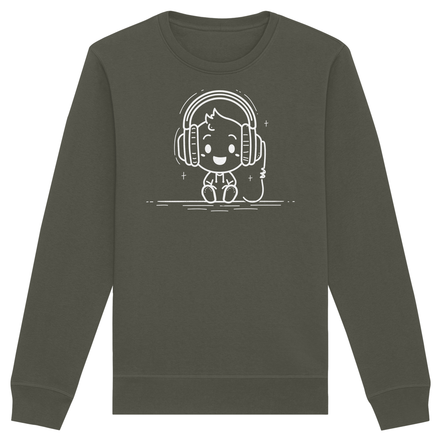 „Mono“ Lofi-Kopfhörer – Premium Bio-Sweatshirt - Organic Basic Unisex Sweatshirt