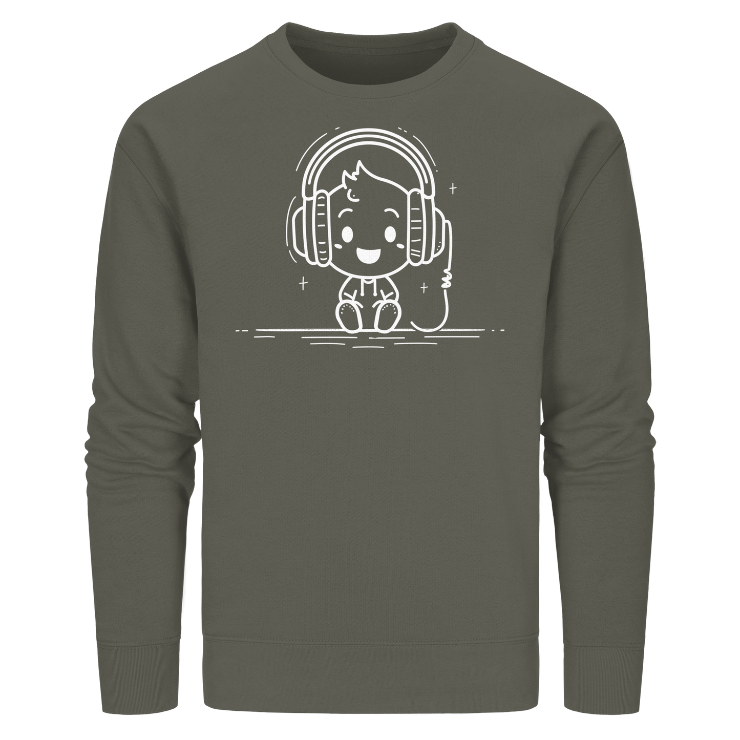 „Mono“ Lofi-Kopfhörer – Premium Bio-Sweatshirt - Organic Basic Unisex Sweatshirt