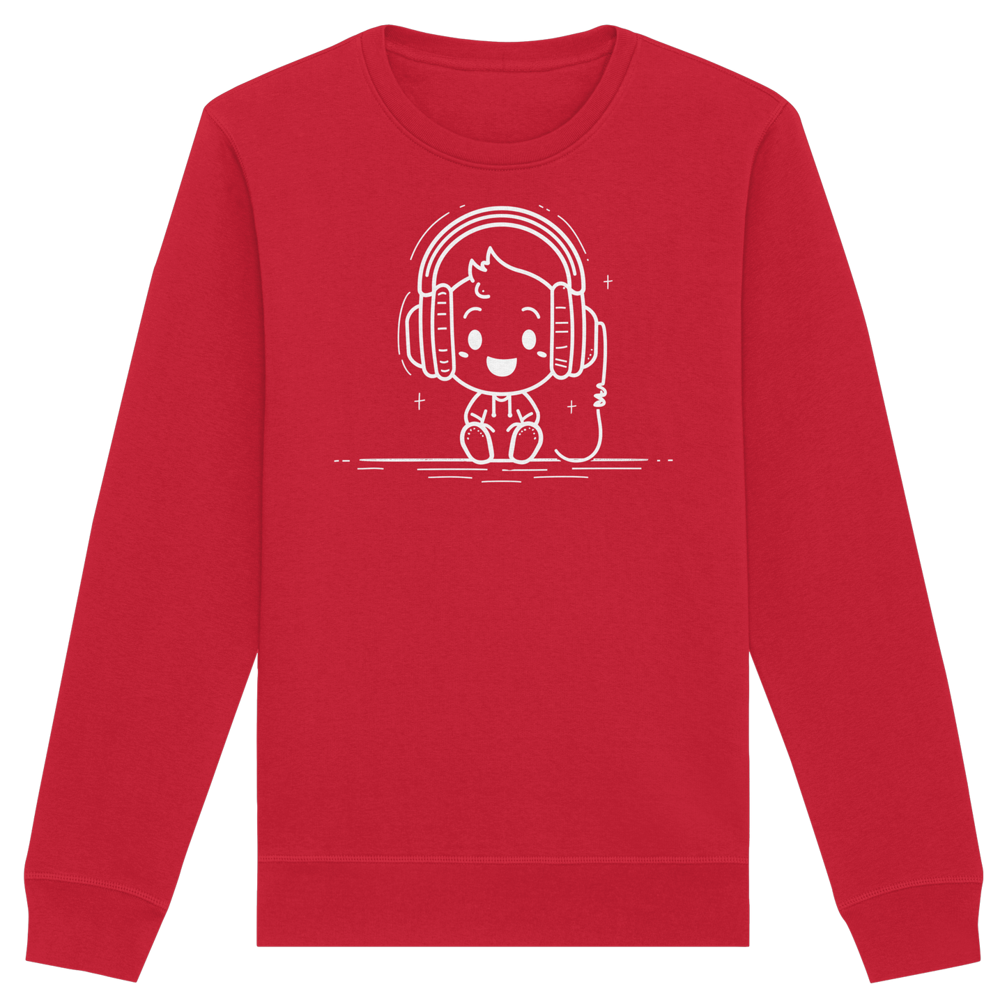 „Mono“ Lofi-Kopfhörer – Premium Bio-Sweatshirt - Organic Basic Unisex Sweatshirt