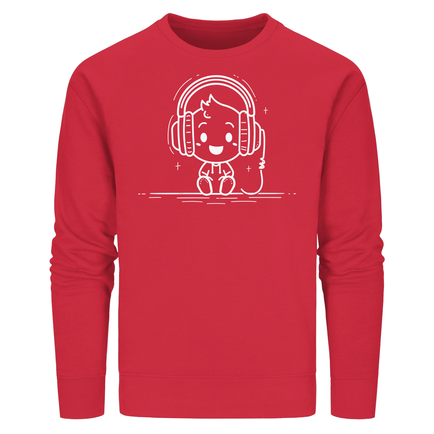 „Mono“ Lofi-Kopfhörer – Premium Bio-Sweatshirt - Organic Basic Unisex Sweatshirt