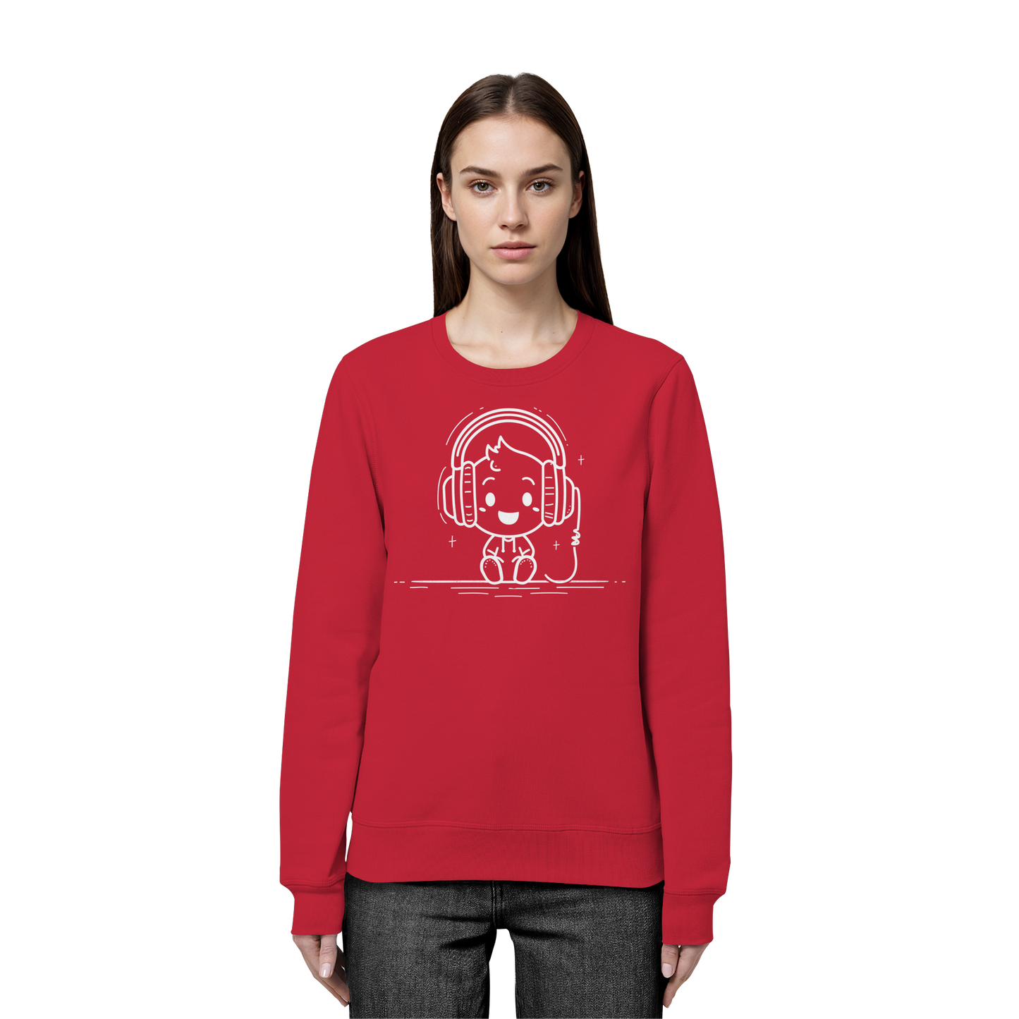 „Mono“ Lofi-Kopfhörer – Premium Bio-Sweatshirt - Organic Basic Unisex Sweatshirt
