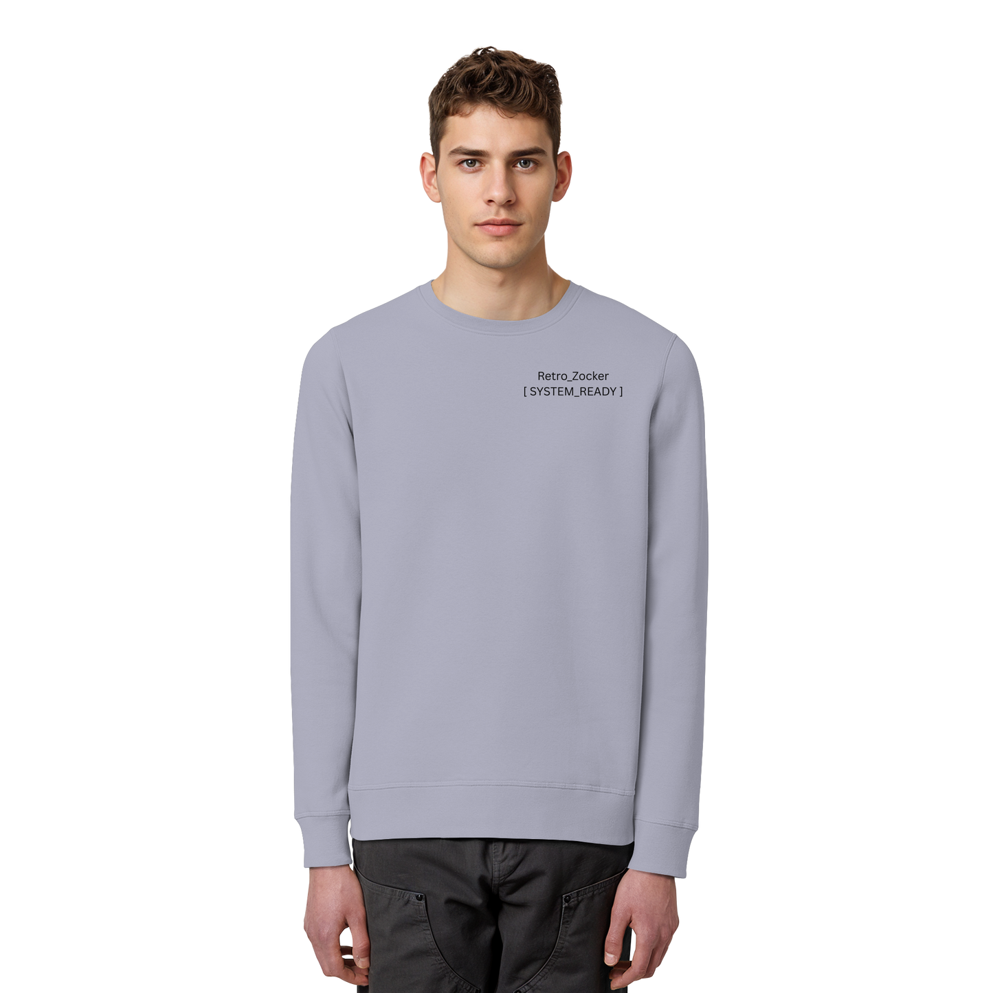 „Retro_Zocker“ [ System_Ready ] Premium Bio-Sweatshirt - Organic Basic Unisex Sweatshirt