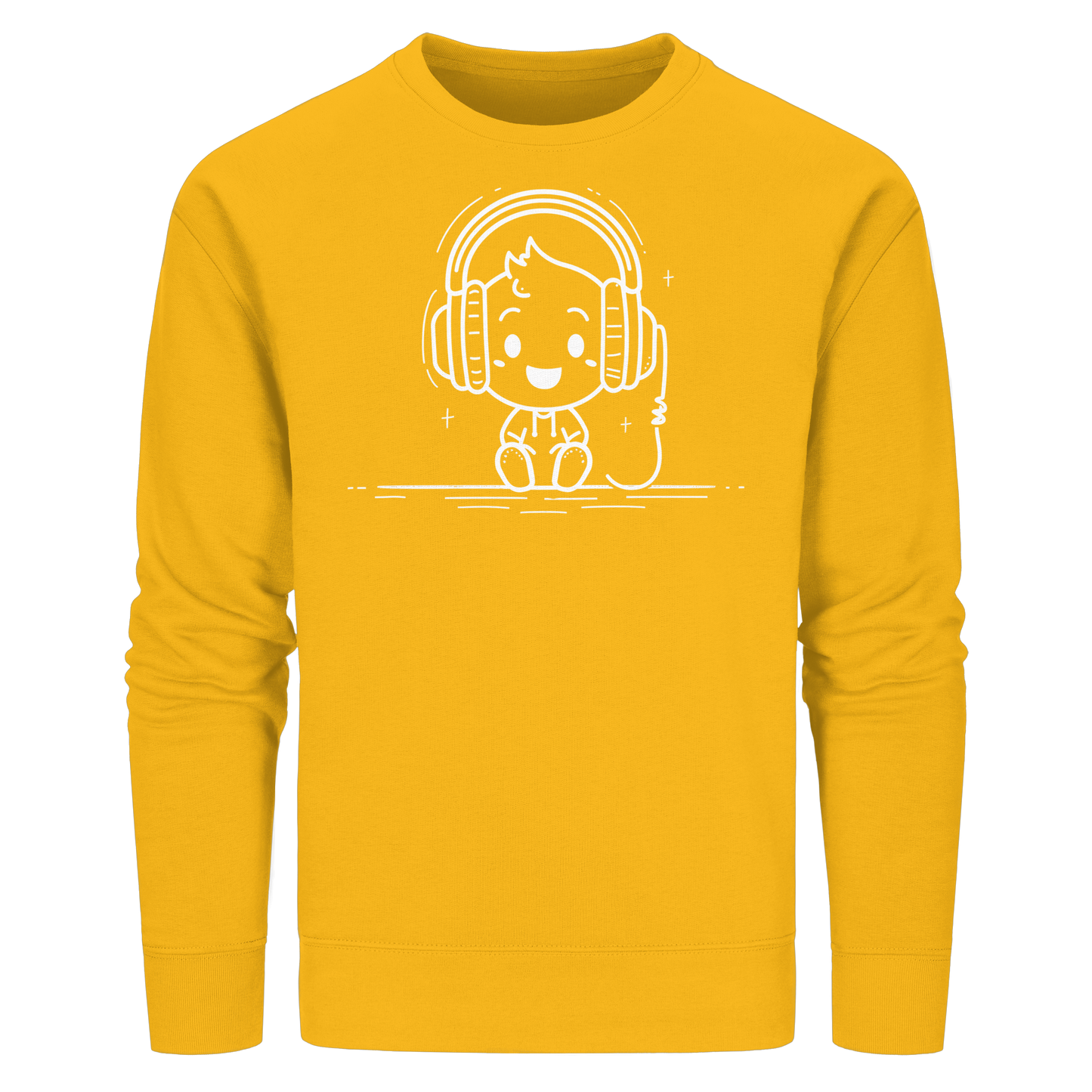 „Mono“ Lofi-Kopfhörer – Premium Bio-Sweatshirt - Organic Basic Unisex Sweatshirt