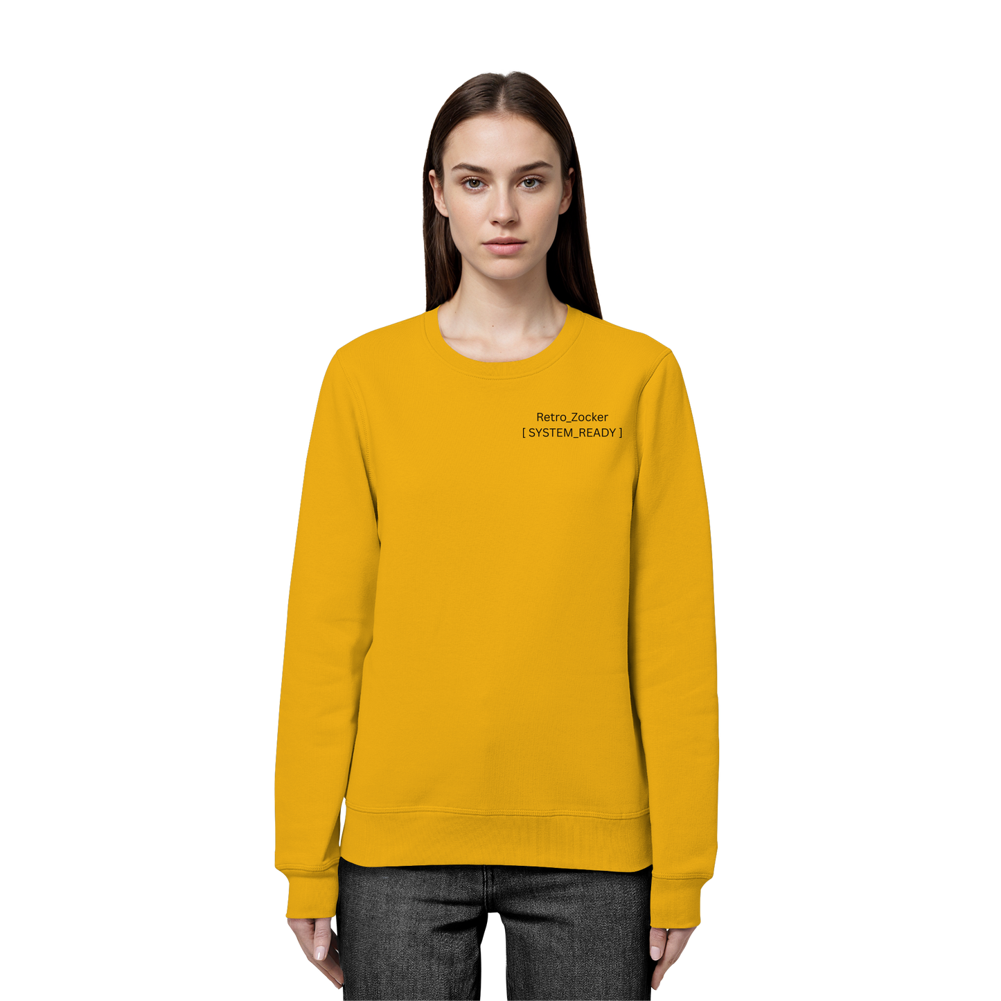 „Retro_Zocker“ [ System_Ready ] Premium Bio-Sweatshirt - Organic Basic Unisex Sweatshirt